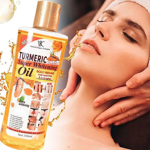 200ml Turmeric Face Body Serum Oil Clear Skin Tone Turmeric Face Serum Oil Moisturizing Skin Care