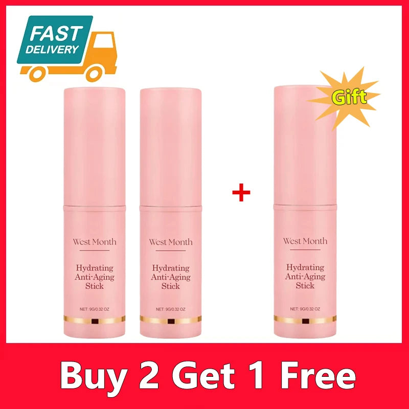 Collagen Wrinkle Removal Multi Bounce Balm Stick Instant Anti-Aging Firming Lift Brighten Facial Dull Skin Moisturizer Cosmetics