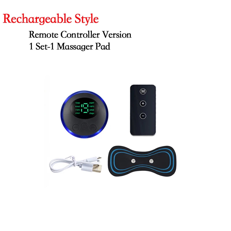 Smart Electric Neck Massager Portable Rechargeable EMS Cervical Vertebra Massage Patch For Muscle Relax Pain Relief Dropshipping