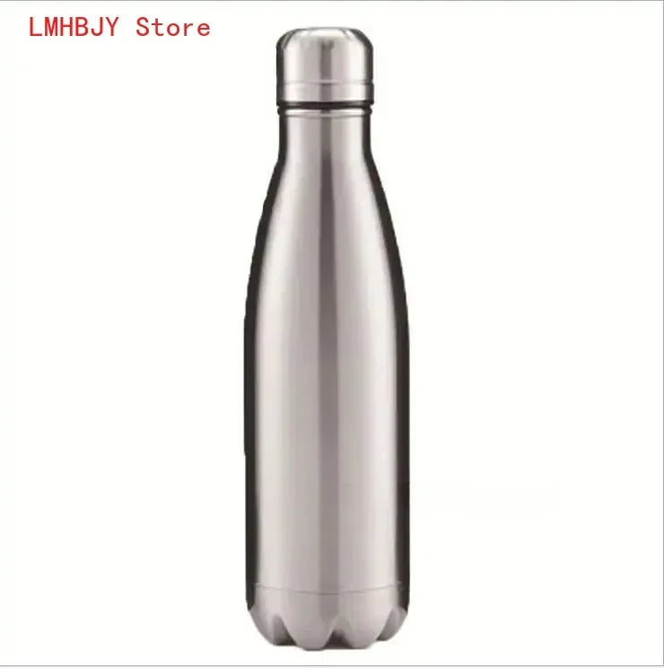 500ml Double Wall Insulation Stainless Steel Thermos Kettle Vacuum Bottle Coffee Milk Cup Outdoor Travel Sports Thermos CokeCup