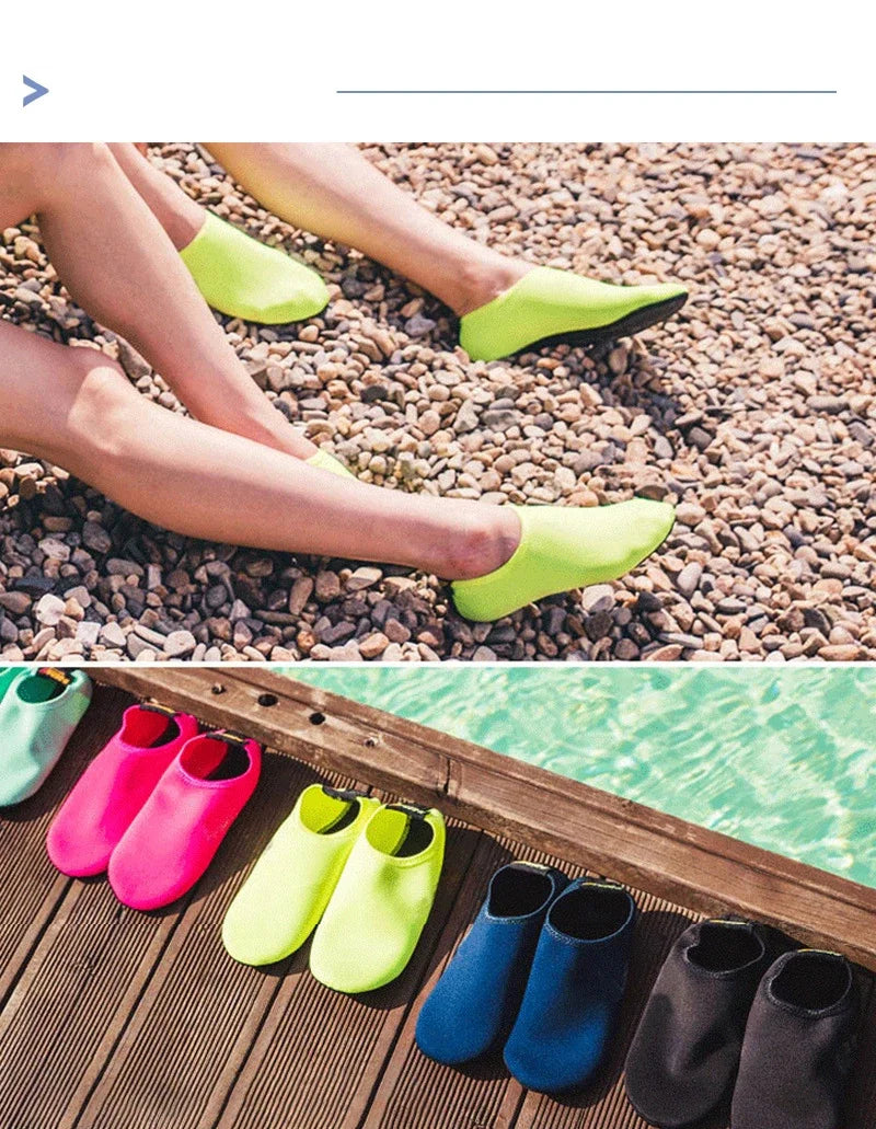 Men Beach Aqua Socks Women Kid Swimming Water Sport Barefoot Sneaker Gym Yoga Fitness Dance Swim Surfing Diving Snorkeling Shoes