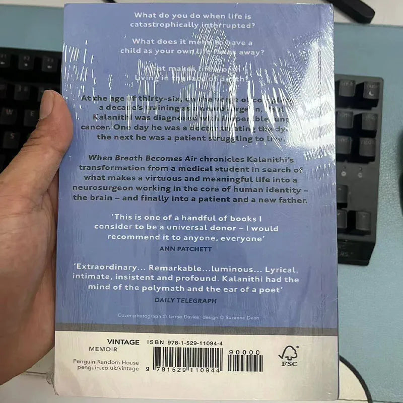 When Breath Becomes Air By Paul Kalanithi What Makes Life Worth Living In The Face of Death Bestseller English Book Paperback