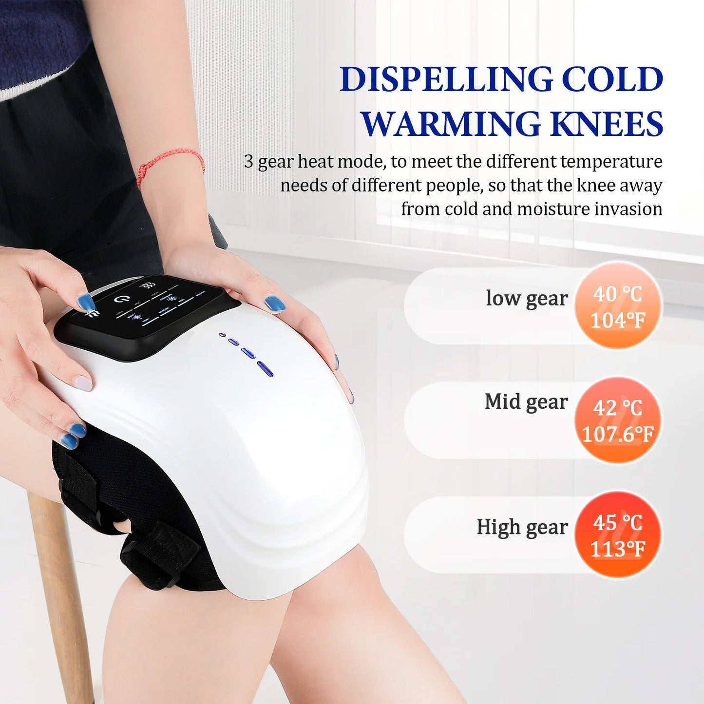 foreverlily Smart Knee Massager Vibration Air Pressure Knee Massage Machine Electric Elbow Shoulder Knee masajeador