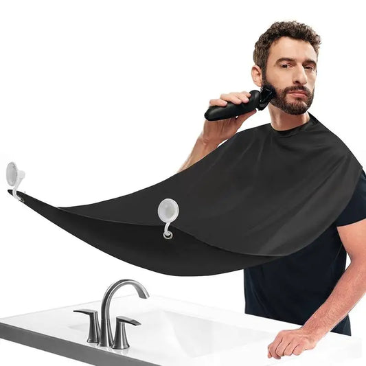 1Pcs Beard Apron Shave Shawl Cloth Waterproof Beard Bib with Strong Suction Cup-Non-Stick Shaving Cloth Kit for Men Cape C0029A