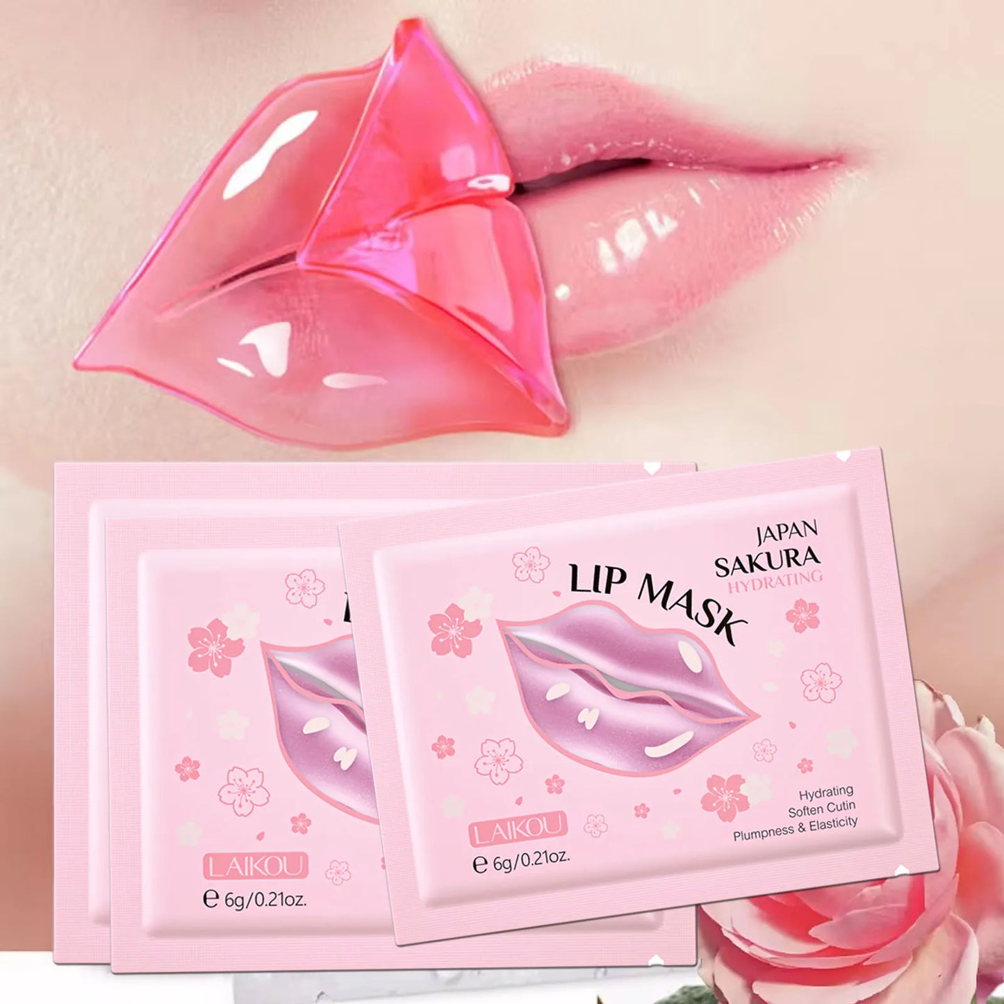 Lip Mask Hydrating Repair Remove Lines Blemishes Lighten Lip Line Moisturizing Collagen Gel Mask Lip Color Skin Care Products