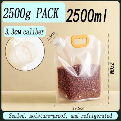 Grain Storage Bag Portable Grain Sealed Bag Insect Proof Moisture Proof Fresh Keeping Storage Bag Kitchen Drinking Grain Bags