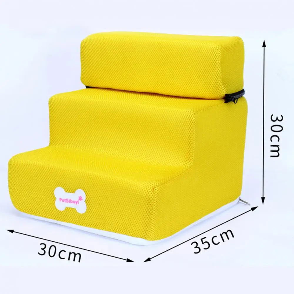 Dog Stairs 3 Step Pet Supplies Toy Detachable Non-slip 1PC Small Dog Cat Pet 3 Steps Removable Ramp Climbing Bed Ladder Interact