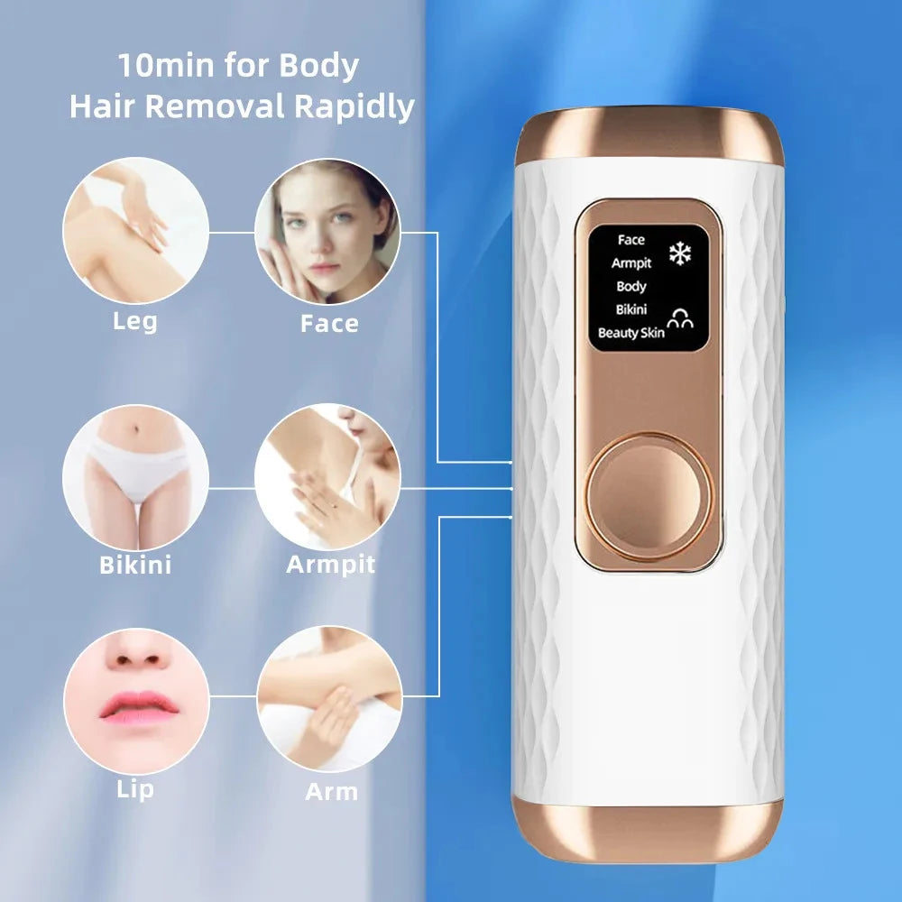 IPL Depilator Laser Epilator Ice Cooling Painless For Women Hair Removal Home Use Devices For Men Women