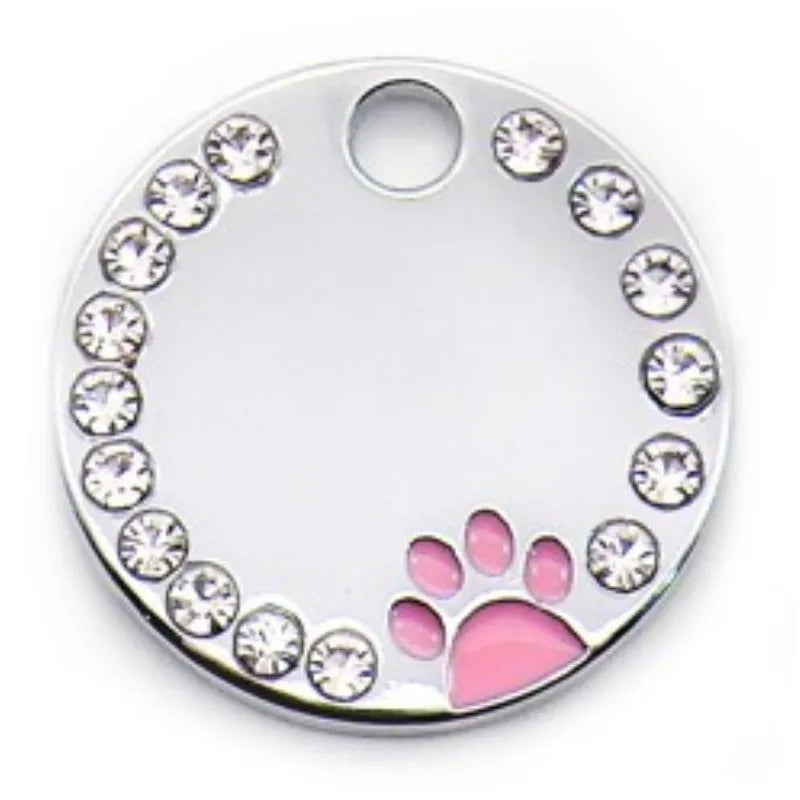 Fashion Pet Dog Tags Shiny Stainless Stell Pet Cat Nameplate Free Engraving Anti-Lost Chihuahua Id Personalized Dog Accessoires