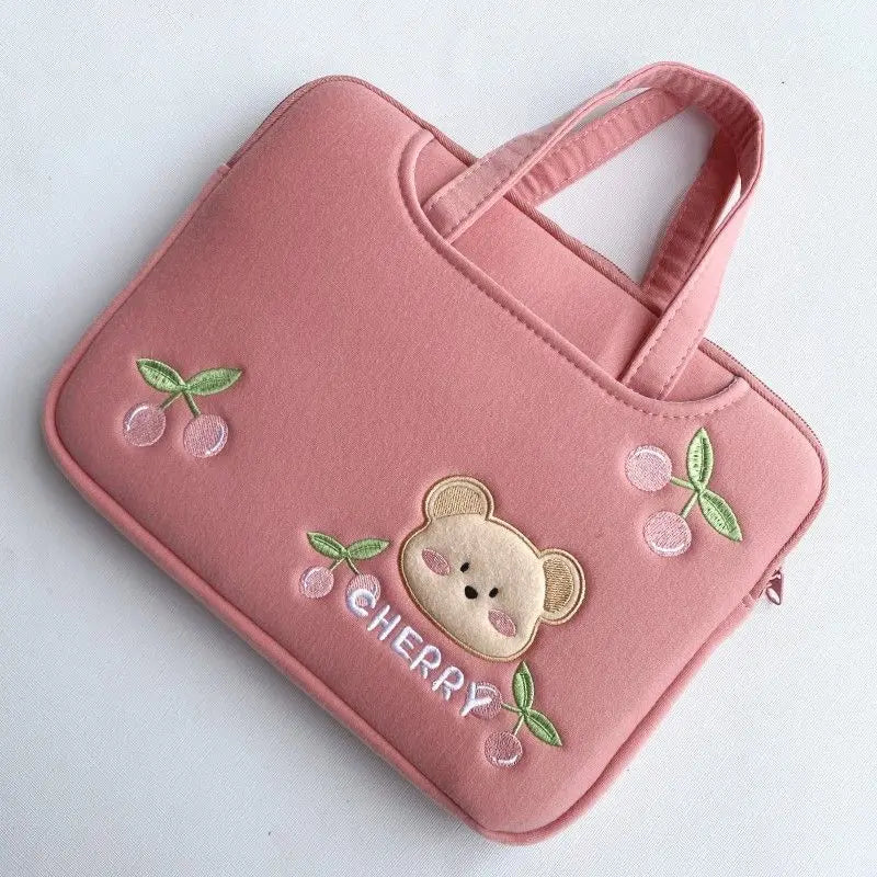 Ins Cute Laptop Bag Case 13.3 14 15 15.6 16 Inch Notebook Bag For Macbook Air Pro 13 15 Computer Shoulder Handbag Briefcase Bag